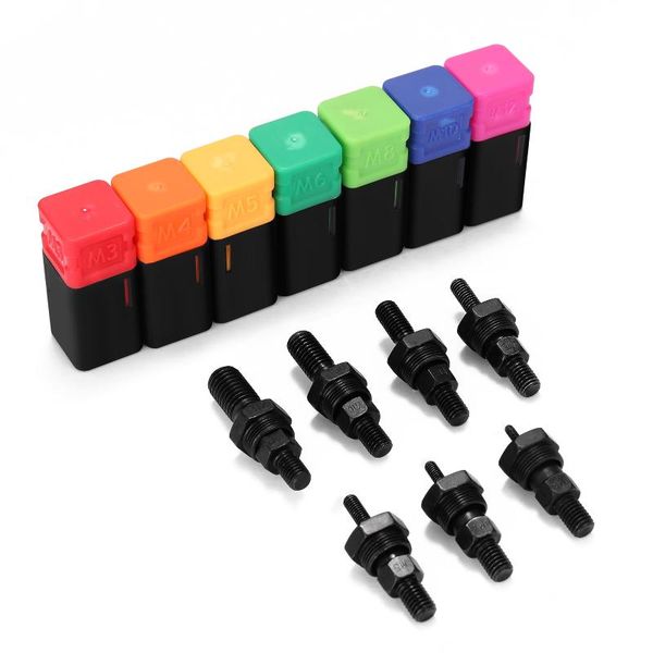 7pcs riveter machine accessory threaded mandrel rivet nut tool adapter pull rod replacement riveting heads professional hand sets
7pcs riveter machine accessory threaded mandrel rivet nut tool adapter pull rod replacement riveting heads professional hand sets