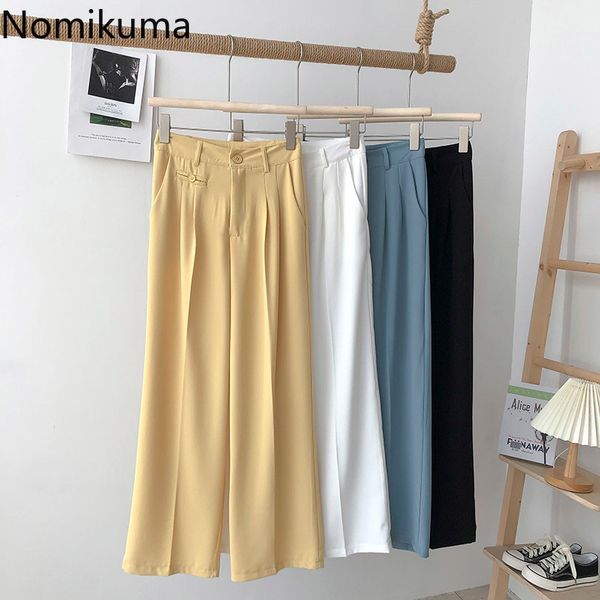 nomikuma casual wide leg suit pants women arrival unicolor loose high waist trousers office ladies korean style pantalones 210514, Black;white
nomikuma casual wide leg suit pants women arrival unicolor loose high waist trousers office ladies korean style pantalones 210514, Black;white