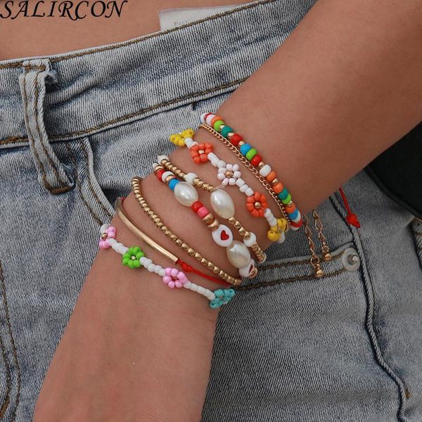 beaded, strands 8pcs/set boho colorful hand woven beaded daisy flower bracelets bangles korean fashion bracelet for women jewelry 2021, Black
beaded, strands 8pcs/set boho colorful hand woven beaded daisy flower bracelets bangles korean fashion bracelet for women jewelry 2021, Black
