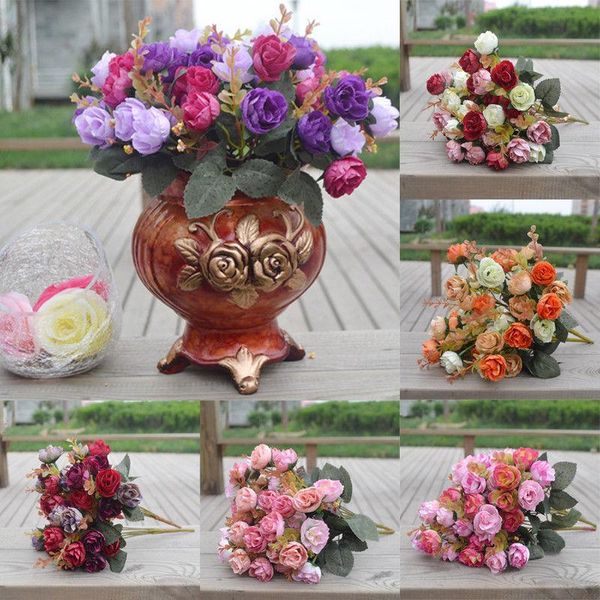 wedding decoration artificial flowers 2pcs 42 head rose pink silk peony party bouquet fake decorative & wreaths
wedding decoration artificial flowers 2pcs 42 head rose pink silk peony party bouquet fake decorative & wreaths