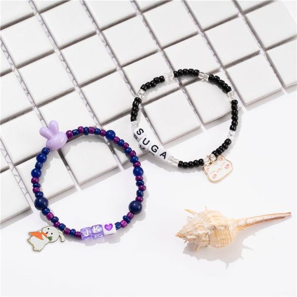 charm bracelets kpop bangtan boys bracelet beads letter rope cartoon animals resin bead anklets elasticated trendy jewelry, Golden;silver
charm bracelets kpop bangtan boys bracelet beads letter rope cartoon animals resin bead anklets elasticated trendy jewelry, Golden;silver
