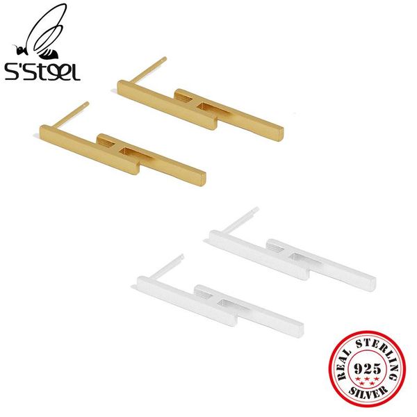 s'steel letter h shape stud earrings for women sterling silver earring minimalist gold earings designer trendy earing jewellery, Golden;silver
s'steel letter h shape stud earrings for women sterling silver earring minimalist gold earings designer trendy earing jewellery, Golden;silver