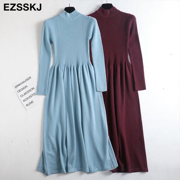 Autumn Winter Knit Long Womens Dresses Casual O Neck Slim Bodycon Robe Sweater Office Lady Thick Maix, Black;gray
Autumn Winter Knit Long Womens Dresses Casual O Neck Slim Bodycon Robe Sweater Office Lady Thick Maix, Black;gray