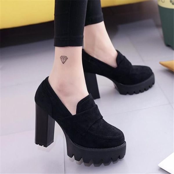 dress shoes spring autumn women's round head waterproof platform pumps black thick bottom fashion high heels
dress shoes spring autumn women's round head waterproof platform pumps black thick bottom fashion high heels