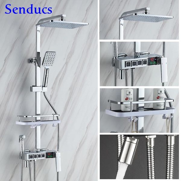 chrome digital shower set with 12 inch rainfall head brass bathtub mixer faucets thermostatic bath system bathroom sets
chrome digital shower set with 12 inch rainfall head brass bathtub mixer faucets thermostatic bath system bathroom sets