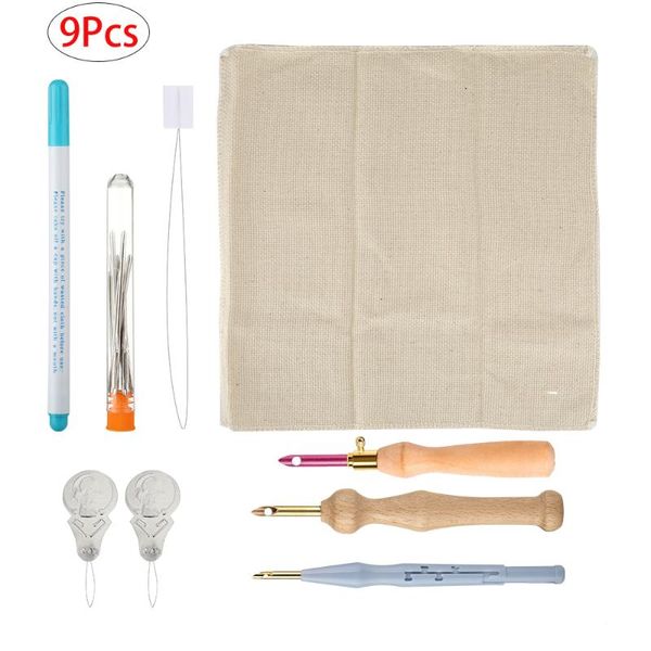 4/8/9pcs wooden handle embroidery pen wool felt pocked needles set cloth knitting punch threader diy craft weaving felting tool sewing notio, Black
4/8/9pcs wooden handle embroidery pen wool felt pocked needles set cloth knitting punch threader diy craft weaving felting tool sewing notio, Black