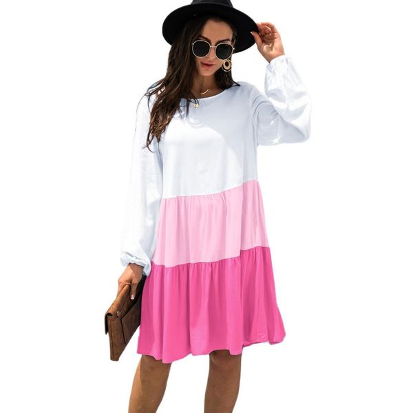 casual dresses for women 2021 color contrast o neck long sleeve ruffles large hem midi dress autumn loose patchwork a line d, Black;gray
casual dresses for women 2021 color contrast o neck long sleeve ruffles large hem midi dress autumn loose patchwork a line d, Black;gray