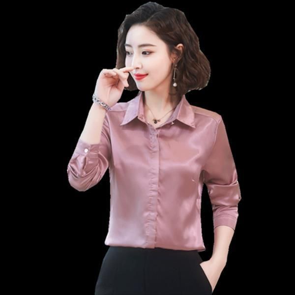 tingyili green long sleeve pink women shirts satin spring summer korean elegant office ladies, White
tingyili green long sleeve pink women shirts satin spring summer korean elegant office ladies, White