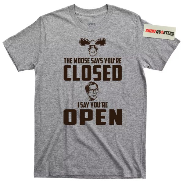 national lampoons vacation marty moose family truckster clark w griswold t shirt, White;black
national lampoons vacation marty moose family truckster clark w griswold t shirt, White;black