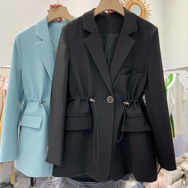 women's suits & blazers office ladies notched collar candy color women blazer draw string waist autumn jacket 2021 casual pockets femal, White;black
women's suits & blazers office ladies notched collar candy color women blazer draw string waist autumn jacket 2021 casual pockets femal, White;black