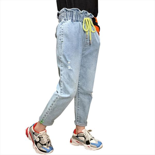 girls jeans drawstring kids girl casual with hole spring autumn childrens clothes 6 8 10 12 14 year, Blue
girls jeans drawstring kids girl casual with hole spring autumn childrens clothes 6 8 10 12 14 year, Blue