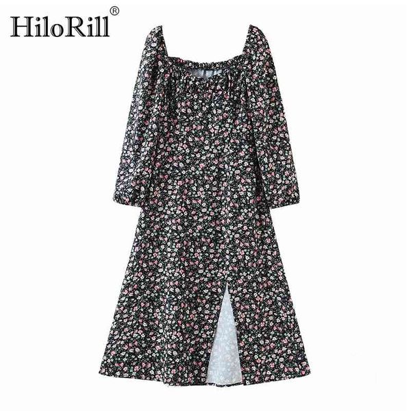 stylish front split floral midi dress autumn spring square neck elegant a line lady long sleeve print robe 210508, Black;gray
stylish front split floral midi dress autumn spring square neck elegant a line lady long sleeve print robe 210508, Black;gray