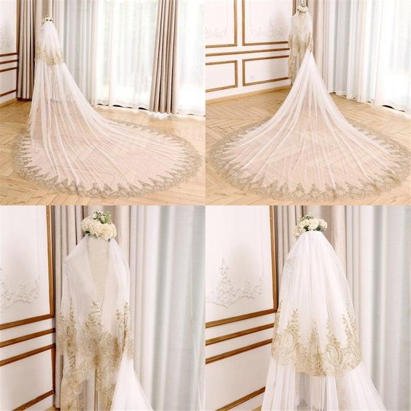 bridal veils ivory veil with gold lace applique sparkle cathedral wedding 2 tiers glitter soft tulle vei boho chapel st, Black
bridal veils ivory veil with gold lace applique sparkle cathedral wedding 2 tiers glitter soft tulle vei boho chapel st, Black