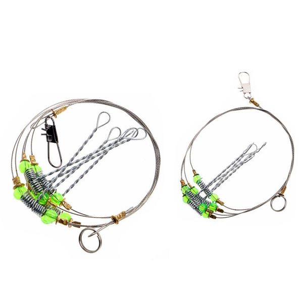 fishing hooks 10pcs anti-winding swivel string sea hook steel rigs wire leader fish hooks(5 wires&4 wires)
fishing hooks 10pcs anti-winding swivel string sea hook steel rigs wire leader fish hooks(5 wires&4 wires)