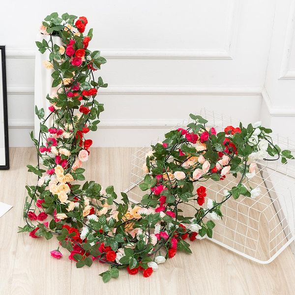 decorative flowers & wreaths rose garland artificial flower string silk plant fake leaf vine ivy home garden wedding party hanging decor
decorative flowers & wreaths rose garland artificial flower string silk plant fake leaf vine ivy home garden wedding party hanging decor