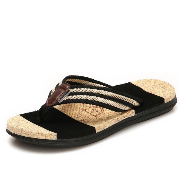 couples men and women flip-flops summer trend men's beach slippers sandals students non-slip clip drag, Black
couples men and women flip-flops summer trend men's beach slippers sandals students non-slip clip drag, Black
