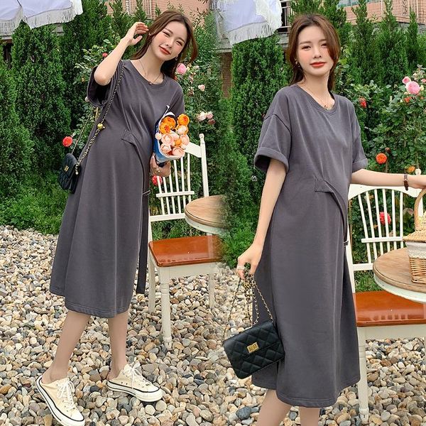 maternity dresses 55006# dress summer cotton short sleeves loose midi slimming plus size pregnancy pregnant women mom, White
maternity dresses 55006# dress summer cotton short sleeves loose midi slimming plus size pregnancy pregnant women mom, White