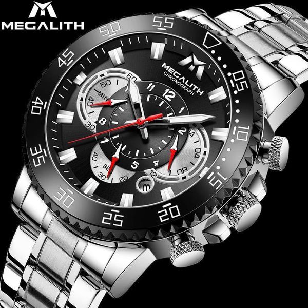 wristwatches megalith quartz watches men fashion waterproof sport chronograph man watch stainless steel auto date wrist clock 8226, Slivery;brown
wristwatches megalith quartz watches men fashion waterproof sport chronograph man watch stainless steel auto date wrist clock 8226, Slivery;brown