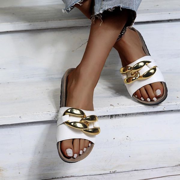 sandals slippers women summer solid color chain ladies slides flat beach shoes outdoor footwear 2021, Black
sandals slippers women summer solid color chain ladies slides flat beach shoes outdoor footwear 2021, Black