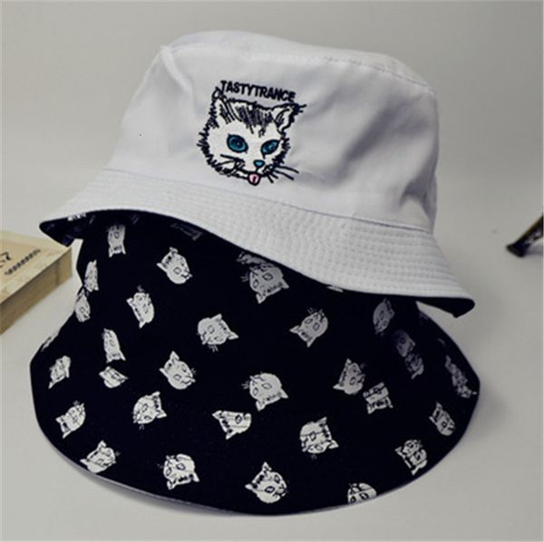 new black white double sided basin fisherman's hip hop hat cat print men's women's outdoor sun visor in spring and
new black white double sided basin fisherman's hip hop hat cat print men's women's outdoor sun visor in spring and