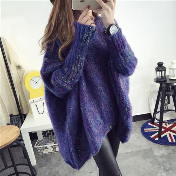 women's sweaters korean chic mink cashmere warm women sweater winter fashion colourful knitted soft casual long sleeve loose pullovers, White;black
women's sweaters korean chic mink cashmere warm women sweater winter fashion colourful knitted soft casual long sleeve loose pullovers, White;black