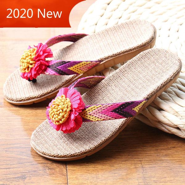 slippers women men flax summer breathable slides beach shoes ladies indoor home linen floral flip flops, Black
slippers women men flax summer breathable slides beach shoes ladies indoor home linen floral flip flops, Black