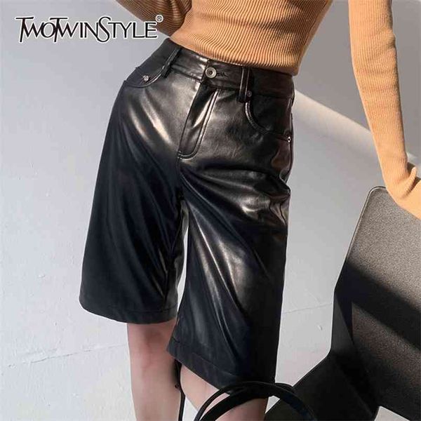 casual pu short for female high waist loose wide leg straight s pure color women's 210521, White;black
casual pu short for female high waist loose wide leg straight s pure color women's 210521, White;black