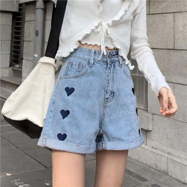 women's shorts womens summer heart embroidered high waist mini casual chic korean style wide leg female plus size 2xl, White;black
women's shorts womens summer heart embroidered high waist mini casual chic korean style wide leg female plus size 2xl, White;black