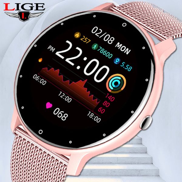 lige 2021 new smart watch women full touch screen sport fitness watch ip67 waterproof bluetooth for android ios smartwatch meng, Slivery;brown
lige 2021 new smart watch women full touch screen sport fitness watch ip67 waterproof bluetooth for android ios smartwatch meng, Slivery;brown