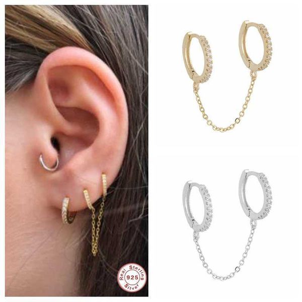 1 pcs gothic punk handcuff chain earrings real 925 sier european stud link for women/girl a30, Golden
1 pcs gothic punk handcuff chain earrings real 925 sier european stud link for women/girl a30, Golden