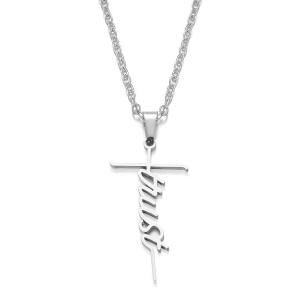 stainless steel chain necklace silver color trust cross pendant for women fashion jewelry gift lgs1822 chains
stainless steel chain necklace silver color trust cross pendant for women fashion jewelry gift lgs1822 chains