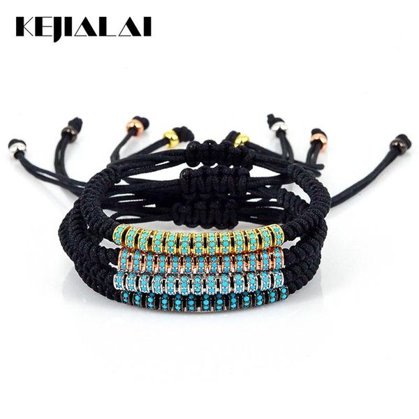 charm bracelets trendy bracelet blue cz black gun plated long tube sers macrame men for women jewelry braiding femme, Golden;silver
charm bracelets trendy bracelet blue cz black gun plated long tube sers macrame men for women jewelry braiding femme, Golden;silver