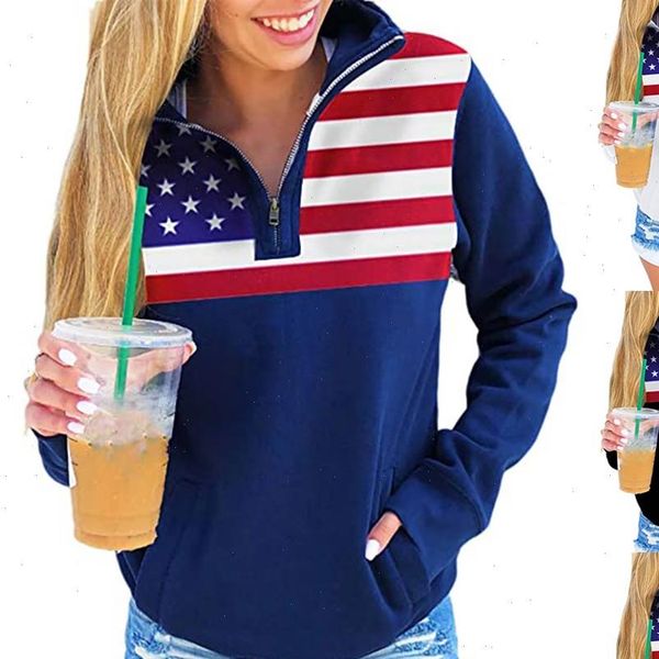 fashion womens women hoodie autumn winter zipper turndown collar us flag printed pocket pullover long sleeve sportwear g3, Black
fashion womens women hoodie autumn winter zipper turndown collar us flag printed pocket pullover long sleeve sportwear g3, Black
