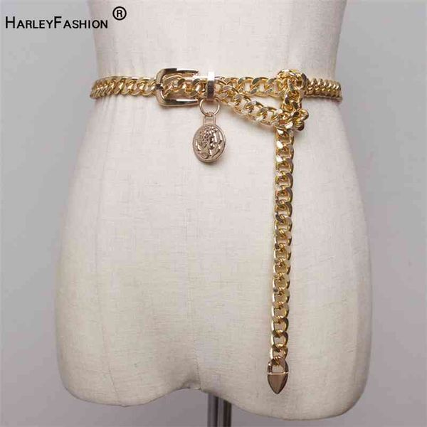 harleyfashion women fashion accessory all-match metal chain belt european stylish high street quality belt for blazer for dress 210914, Black;brown
harleyfashion women fashion accessory all-match metal chain belt european stylish high street quality belt for blazer for dress 210914, Black;brown