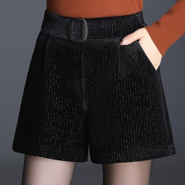 women's shorts women 2021 autumn winter vintage fashion female high waist wide leg ladies corduroy casual loose z752, White;black
women's shorts women 2021 autumn winter vintage fashion female high waist wide leg ladies corduroy casual loose z752, White;black