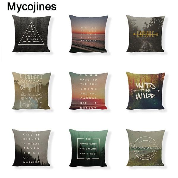 cushion/decorative pillow forest scenery cushion covers landscape the mountains are calling and i must go decorative sofa linen cases
cushion/decorative pillow forest scenery cushion covers landscape the mountains are calling and i must go decorative sofa linen cases