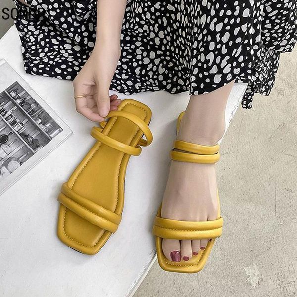 slippers 2021 women causal ladies square toe flat outdoor slides fashion leather female sandals open beach lady shoes, Black
slippers 2021 women causal ladies square toe flat outdoor slides fashion leather female sandals open beach lady shoes, Black