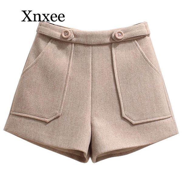 women's shorts elegant women woolen autumn winter thick high waist fashion short, White;black
women's shorts elegant women woolen autumn winter thick high waist fashion short, White;black