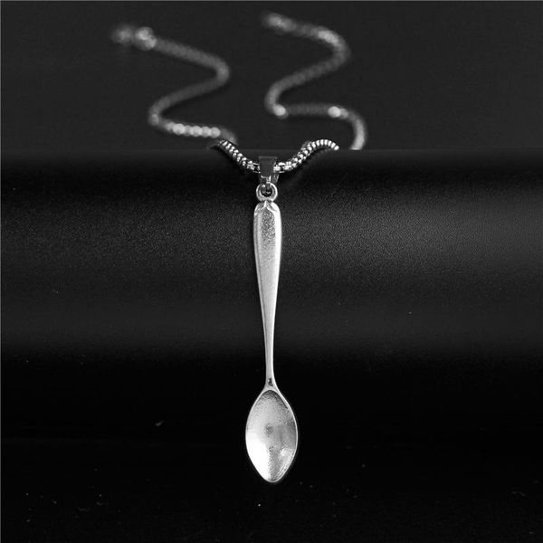 pendant necklaces stainless steel spoon necklace for women simplicity clavicle chain fashion hip hop punk jewelery party gift 2021 trend, Silver
pendant necklaces stainless steel spoon necklace for women simplicity clavicle chain fashion hip hop punk jewelery party gift 2021 trend, Silver