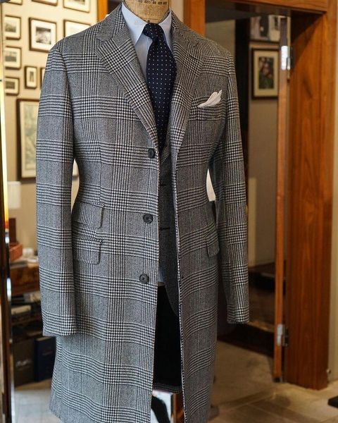 men's suits & blazers tailor-made man winter long black plaid hoodstooth jacket special overcoat loose handsome coat for year gift, White;black
men's suits & blazers tailor-made man winter long black plaid hoodstooth jacket special overcoat loose handsome coat for year gift, White;black