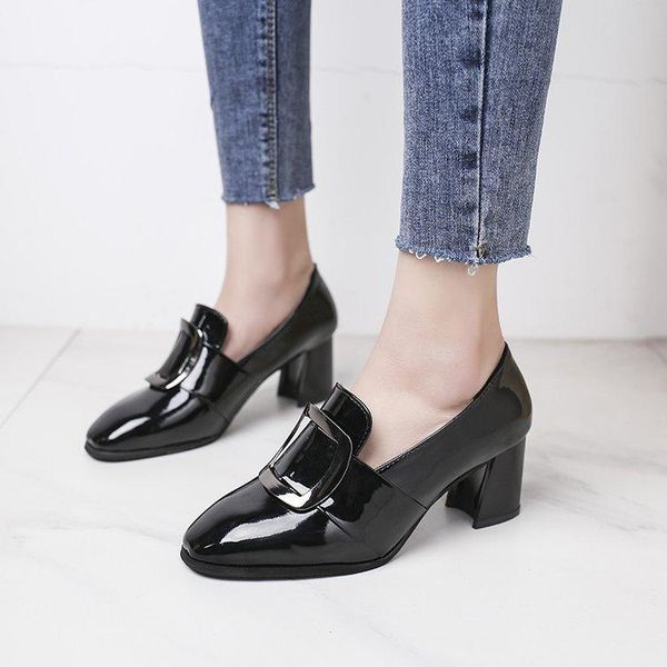 dress shoes the patent leather female 2021 spring thick with square head deep mouth in tyh7, Black
dress shoes the patent leather female 2021 spring thick with square head deep mouth in tyh7, Black