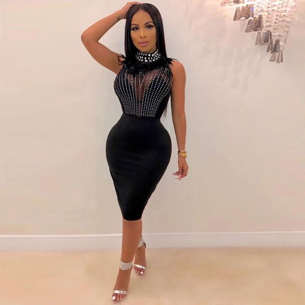 ethnic clothing african dresses for women 2021 design voile diamond-embellished sleeveless pullover slim dress party, Red 
ethnic clothing african dresses for women 2021 design voile diamond-embellished sleeveless pullover slim dress party, Red