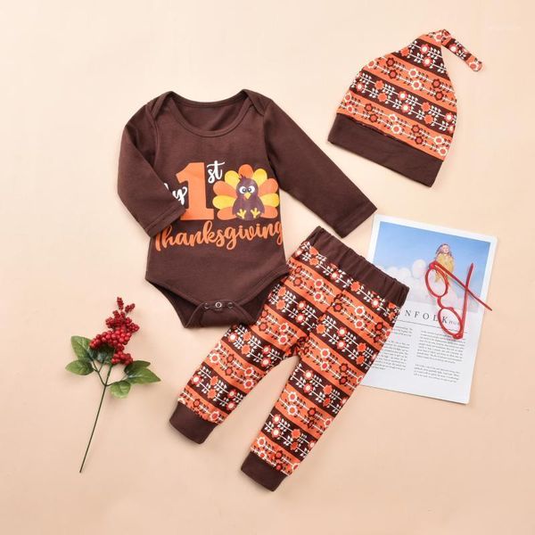 baby & children's girl mythanksgiving outfit cute cartoon turkey print romper + pants beanie cap 3pcs set clothing sets, White
baby & children's girl mythanksgiving outfit cute cartoon turkey print romper + pants beanie cap 3pcs set clothing sets, White