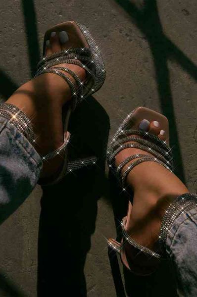 new arrivals bling open toe crystal shinny women's sandals summer party wedding dresws ankle strappy high heels shoes for women y220225, Black
new arrivals bling open toe crystal shinny women's sandals summer party wedding dresws ankle strappy high heels shoes for women y220225, Black