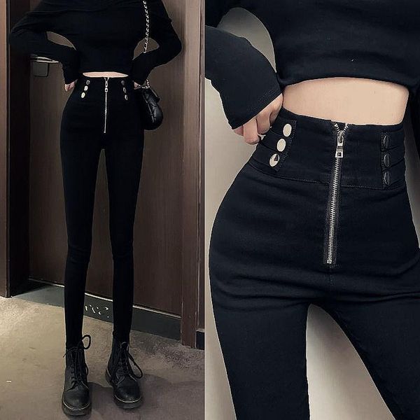 women's pants & capris women 2021 spring plus size button female high waist black ladies fashion elastic skinny stretchy trousers x254, Black;white
women's pants & capris women 2021 spring plus size button female high waist black ladies fashion elastic skinny stretchy trousers x254, Black;white