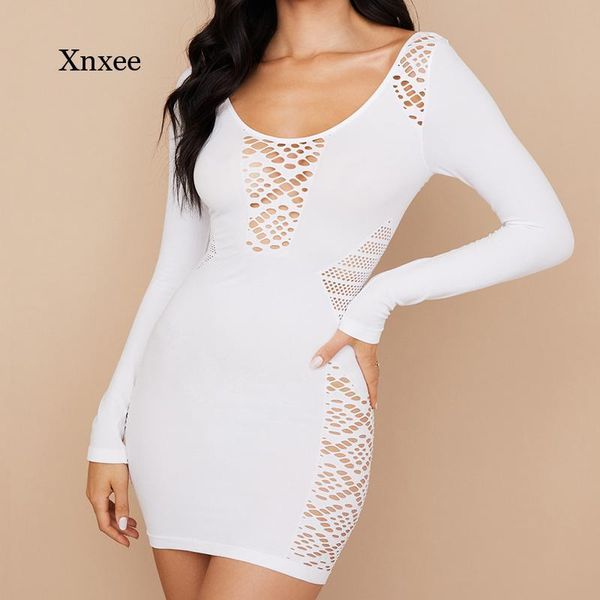 casual dresses elegant white mini dress lady backless women bodycon summer party club hollow out long sleeve 2021 vestidos, Black;gray
casual dresses elegant white mini dress lady backless women bodycon summer party club hollow out long sleeve 2021 vestidos, Black;gray