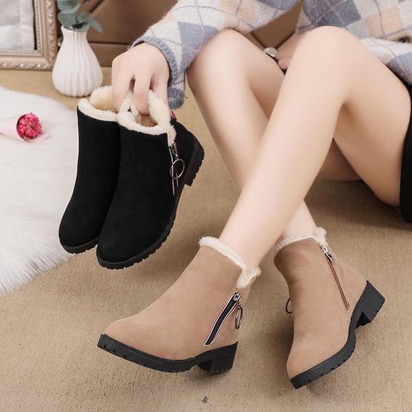 boots 2021 woman snow keep warm winter ankle women shoes non-slip plush zipper casual booties, Black
boots 2021 woman snow keep warm winter ankle women shoes non-slip plush zipper casual booties, Black