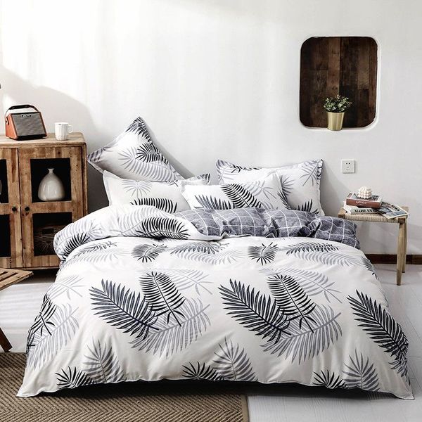 bedding sets sesom leaves four-piece washed cotton bed sheet quilt cover simple style skin-friendly bare sleeping supplies
bedding sets sesom leaves four-piece washed cotton bed sheet quilt cover simple style skin-friendly bare sleeping supplies