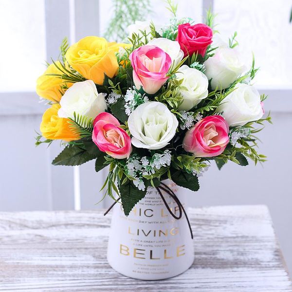 decorative flowers & wreaths 33cm artificial flower plant 7 heads rose silk fake bouquet diy wedding living room party salon el home decorat
decorative flowers & wreaths 33cm artificial flower plant 7 heads rose silk fake bouquet diy wedding living room party salon el home decorat