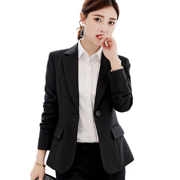 women's suits & blazers 2021 spring autumn jackets fashion single button black blazer female elegant office lady suit coat 686, White;black
women's suits & blazers 2021 spring autumn jackets fashion single button black blazer female elegant office lady suit coat 686, White;black